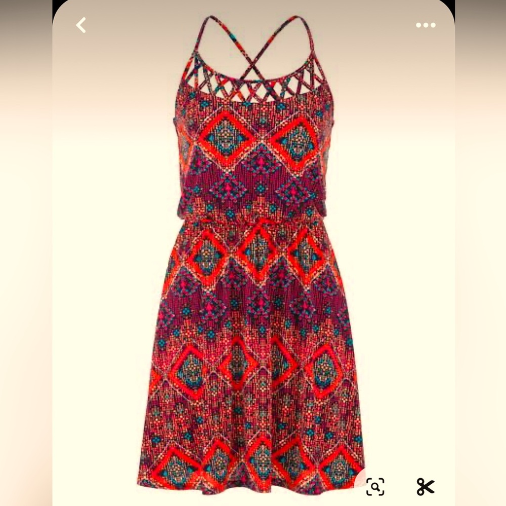 TRIBAL PRINT SLEEVELESS SUNDRESS - Picture 3 of 13